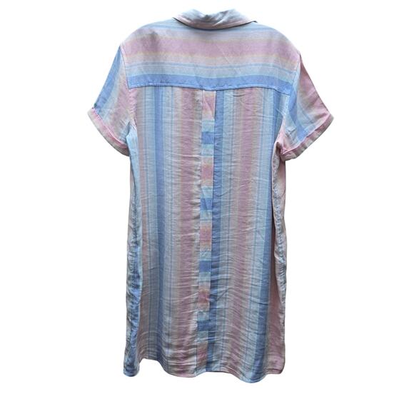 Southern Tide Kamryn Resort Stripe Shirt Dress Preppy Beach Multicolor SZ Large - Picture 2 of 6